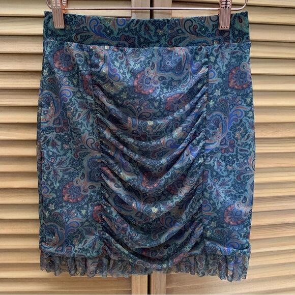 NWT Free People Paisley Skirt XS - Picture 4 of 5
